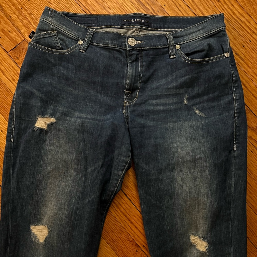 Rock and Republic distressed jeans size 14 - Picture 4 of 7
